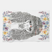 Serviette de cuisine florale Lover Poodle (Horizontal)