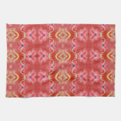 Serviette De Cuisine Florale Rouges Avec Violet (Horizontal)