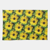Serviette de cuisine florale Susan Black Eyed (Horizontal)