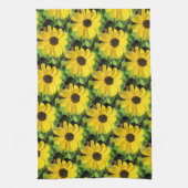 Serviette de cuisine florale Susan Black Eyed (Vertical)