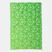 Serviette de cuisine florale tropicale - chaux (Vertical)