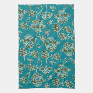 Serviette de cuisine florale tropicale Kamaole Haw