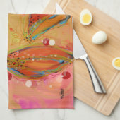 Serviette de cuisine floue d'hiver (Quart Plié)