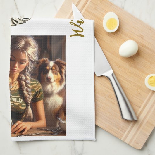 Serviette de cuisine ForknWild (Quart Plié)