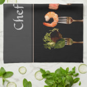 Serviette de cuisine Fourchettes Nourriture (Plié)