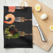 Serviette de cuisine Fourchettes Nourriture (Quart Plié)