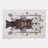 Serviette de cuisine Fox volant (Horizontal)