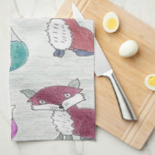 Serviette de cuisine Foxes Funky (Quart Plié)