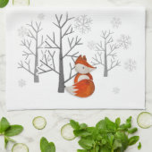 Serviette de cuisine Foxy Winter Forest (Plié)