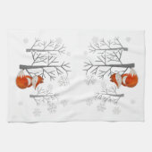 Serviette de cuisine Foxy Winter Forest (Horizontal)