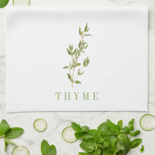 serviette de cuisine FRAÎCHE THYME (Plié)