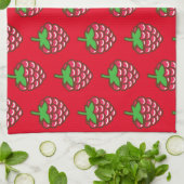 Serviette de cuisine framboise (Plié)
