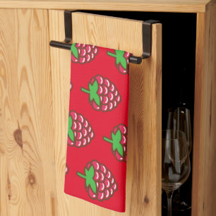 Serviette de cuisine framboise