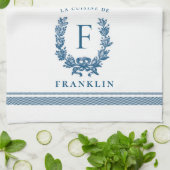 Serviette de cuisine française personnalisée (Plié)
