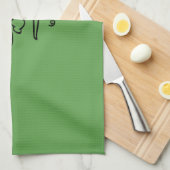 Serviette de cuisine Frankenstein (Quart Plié)