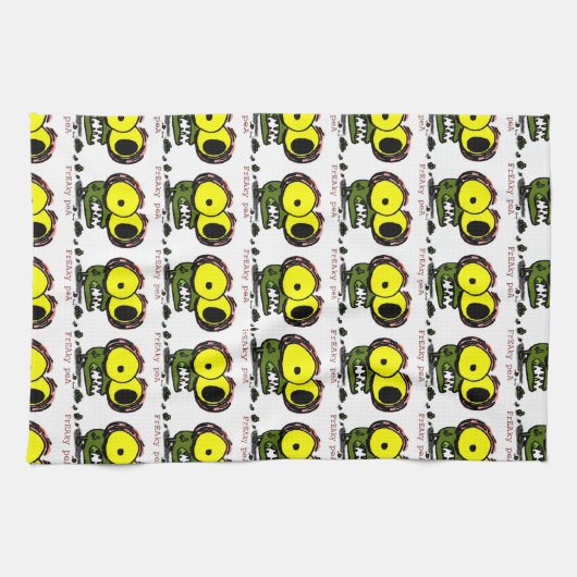 Serviette de cuisine Freaky Pea (Horizontal)
