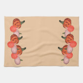 Serviette de cuisine - Frontière Citrouille (Horizontal)