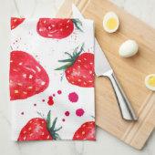 Serviette de cuisine Fruité fraise (Quart Plié)