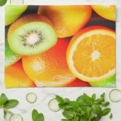 Serviette de cuisine/Fruits mélangés (Plié)