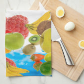 Serviette de cuisine/Fruits mélangés (Quart Plié)