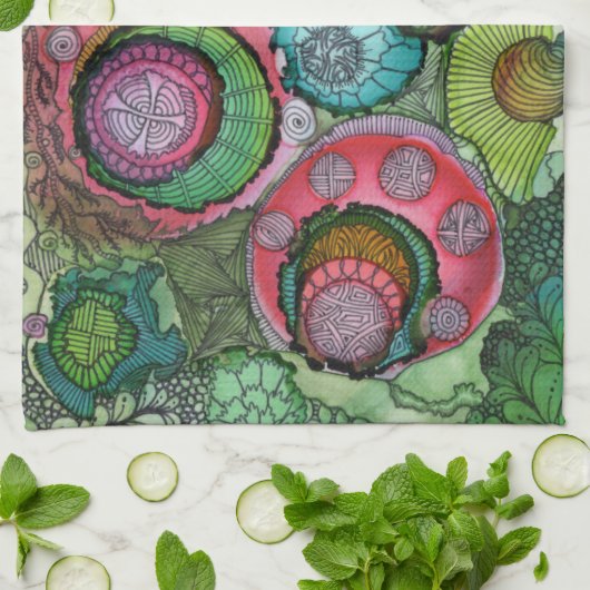 Serviette de cuisine "géniale" (Plié)