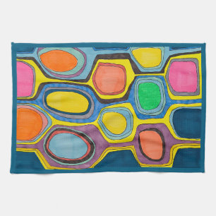 SERVIETTE DE CUISINE "GEO COLOR"
