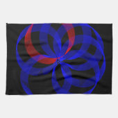 Serviette de cuisine géométrique à Accentuation ro (Horizontal)