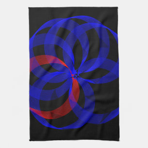 Serviette de cuisine géométrique à Accentuation ro