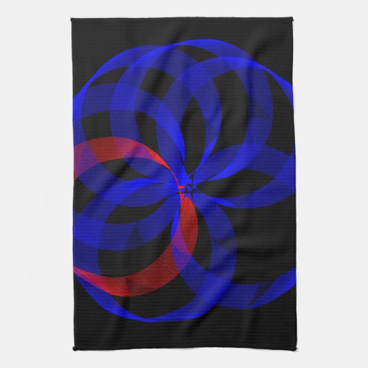 Serviette de cuisine géométrique à Accentuation ro (Vertical)