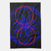 Serviette de cuisine géométrique Accent double ble (Vertical)