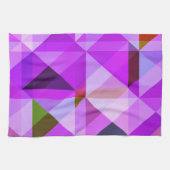 Serviette de cuisine géométrique violet (Horizontal)