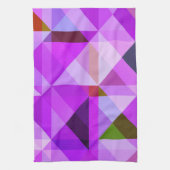 Serviette de cuisine géométrique violet (Vertical)