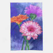 Serviette de cuisine Gerberas Belles fleurs (Vertical)