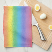 Serviette de cuisine givrée d'arc-en-ciel (Quart Plié)