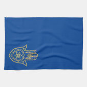 Serviette de cuisine Gold Hamsa Outline (Horizontal)