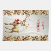 Serviette de cuisine Gold Reindeer (Horizontal)