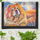 serviette de cuisine GOLDEN GIRL (Plié)