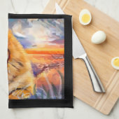 serviette de cuisine GOLDEN GIRL (Quart Plié)