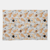 Serviette de cuisine Golden Retriever Bones and Pa (Horizontal)