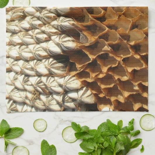 Serviette de cuisine - Graines de tournesol (Plié)