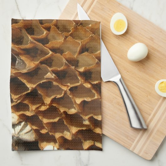 Serviette de cuisine - Graines de tournesol (Quart Plié)