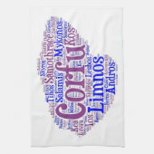 Serviette de cuisine grecque d'îles (Vertical)