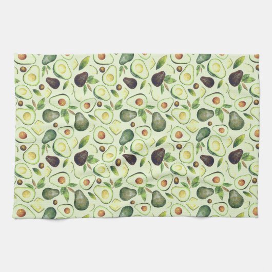 Serviette de cuisine Green Avocados (Horizontal)