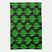 Serviette de cuisine Green Celtic Dragon (Vertical)