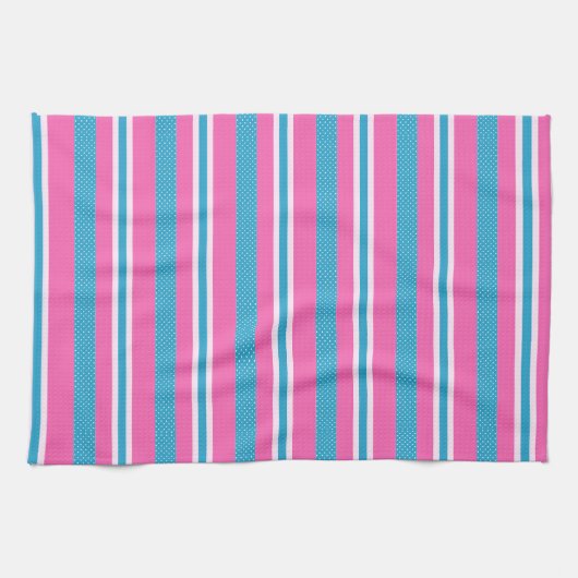 Serviette de cuisine/Grille et Pois (Horizontal)