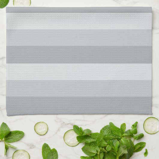 Serviette De Cuisine Gris Argent (Plié)
