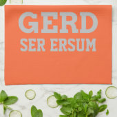 Serviette de cuisine gris Ermahgerd (Plié)