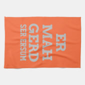 Serviette de cuisine gris Ermahgerd (Horizontal)
