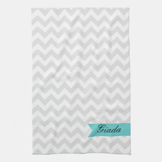 Serviette de cuisine grise faite sur commande de (Vertical)