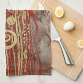 SERVIETTE DE CUISINE : GUSTAV KLIMT (Quart Plié)